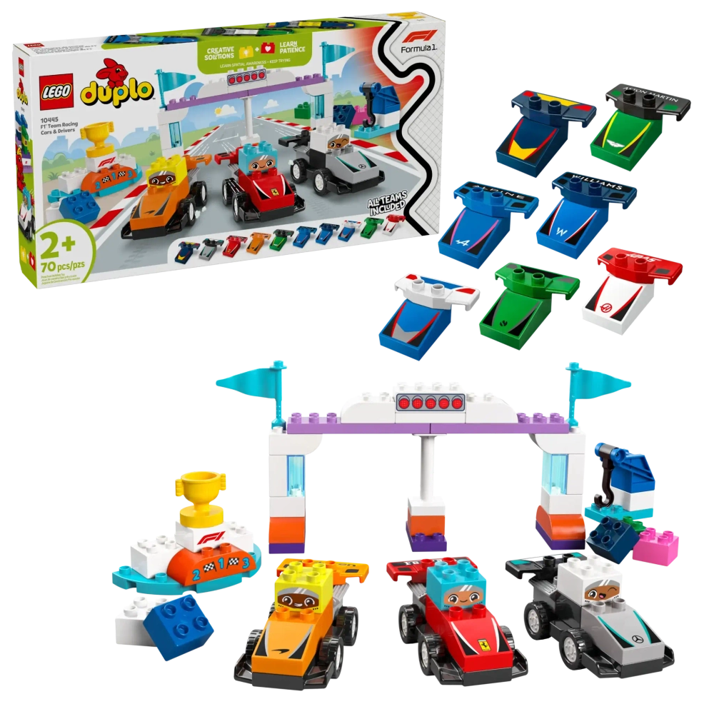 Конструктор LEGO Duplo 10445 Гоночные машины и пилоты команды F1