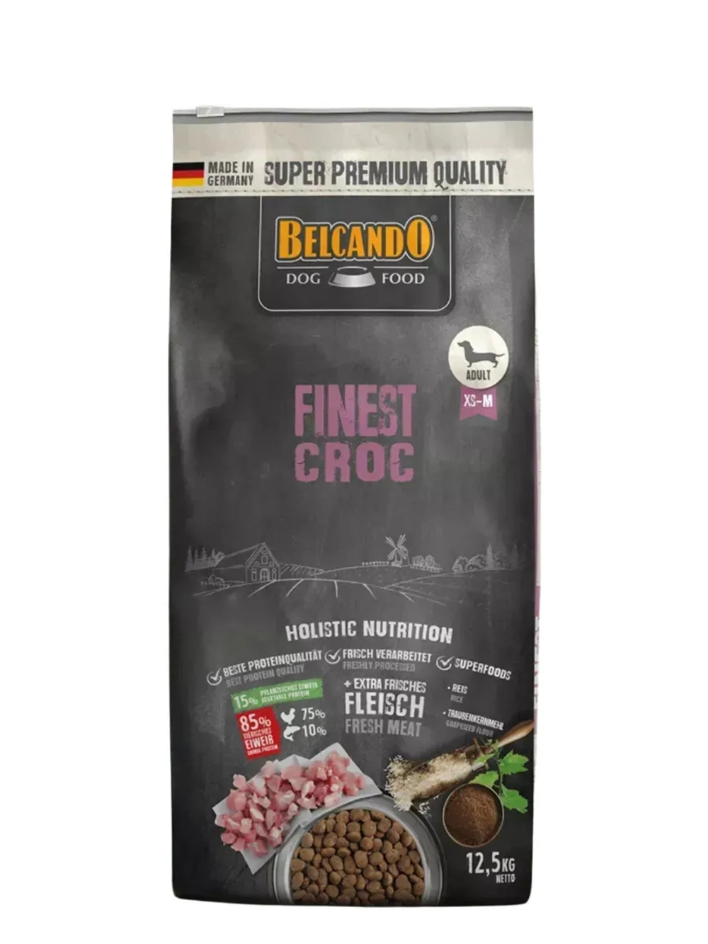Belcando Finest Croc Сухой корм для собак с уткой 12.5 кг