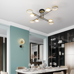 4322/15WL MIDCENT ODL22 305 металл/черный с бронзой Настенный светильник IP20 LED 15W 957Лм 3000K DENZEL
