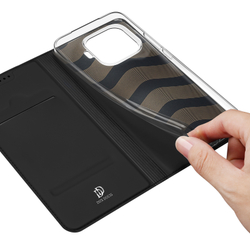 Чехол книжка черного цвета для Xiaomi 17T Pro, серия Skin Pro Series от Dux Ducis