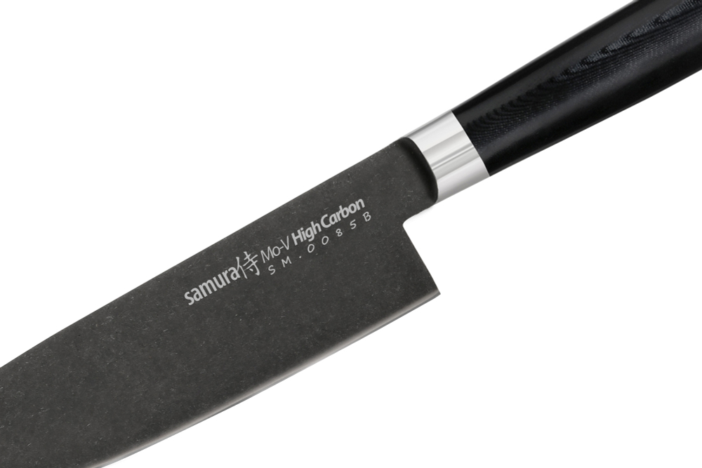 Нож Поварской-Шеф 20см Samura Mo-V Stonewash SM-0085B/K