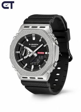 CASIO GM-2100M-1ADR G-SHOCK мужские наручные часы — металлическая восьмиугольная G-SHOCK с компактным корпусом