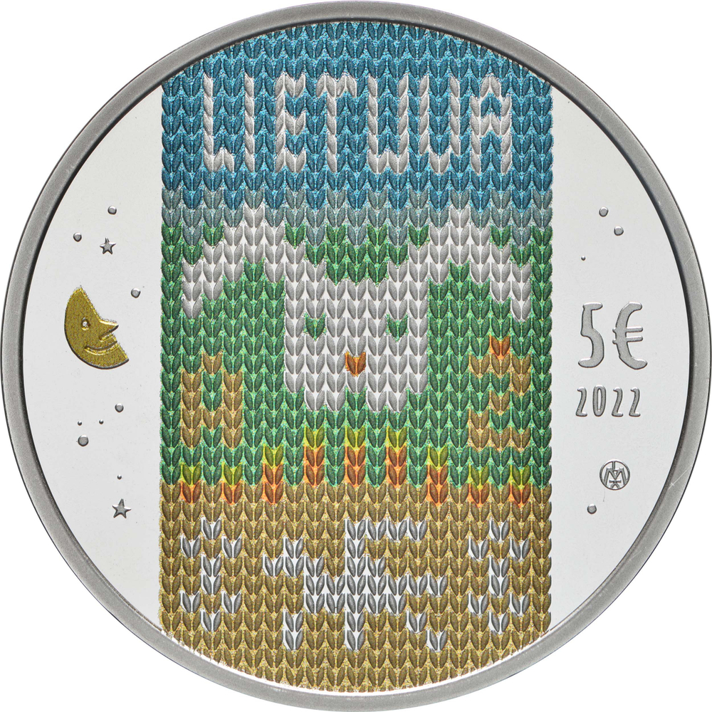 ЛИТВА, 2022, 5 ЕВРО [PROOF] [СЕРЕБРО]