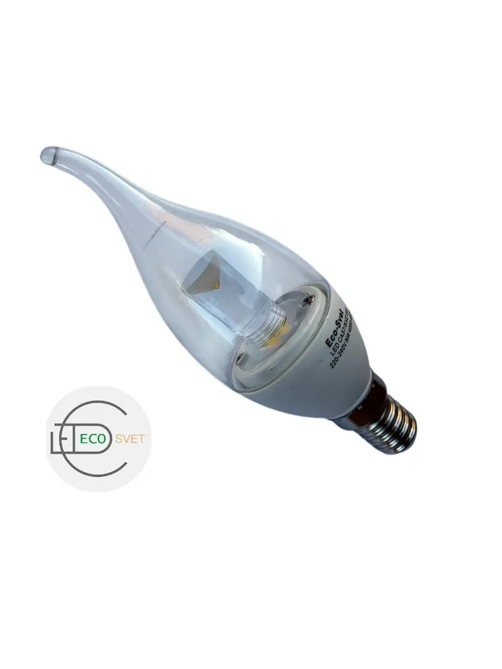 Светодиодная LED лампа CA37 6W E14 нейтр. пр 5шт