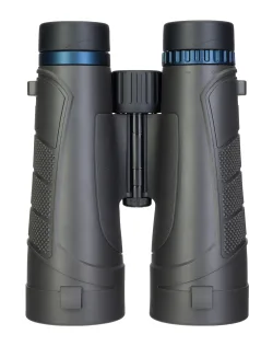 Бинокль Levenhuk Nitro 12x50 вид сзади, закрытые крышки