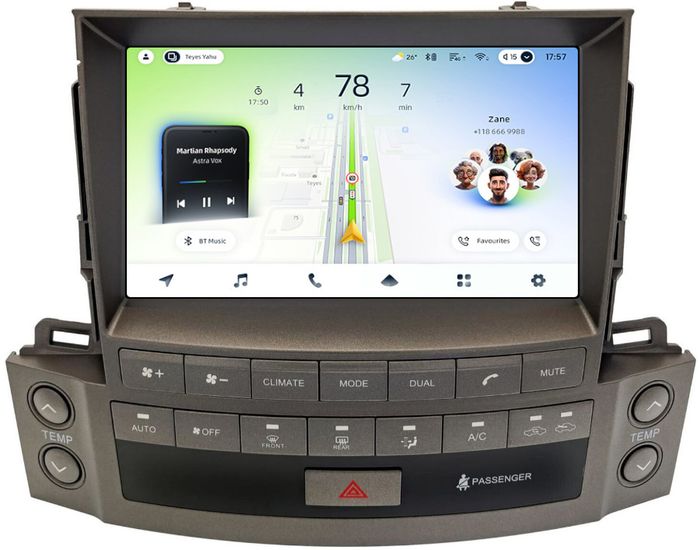 Магнитола для Lexus LX570 2009-2011 - Teyes CC4L-DTS монитор 9" IPS, Android 14, Быстрая, Snapdragon 662, CarPlay, 4G SIM-слот