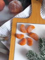 Силиконовая форма мандариновые дольки