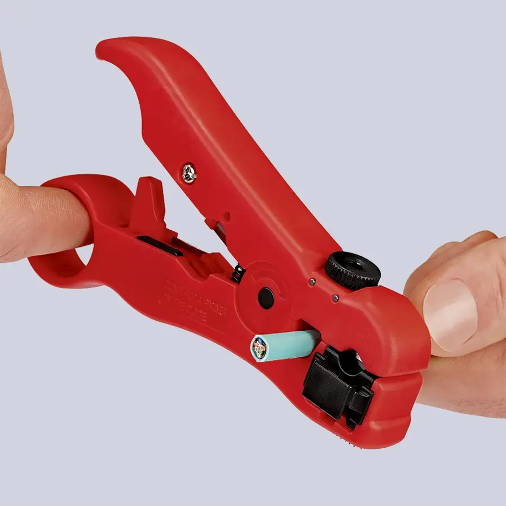 Инструмент для снятия изоляции с коаксиальных кабелей 125 мм Knipex 16 60 06 SB