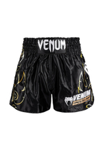 Шорты тайские Venum VTC Flames Black/Gold