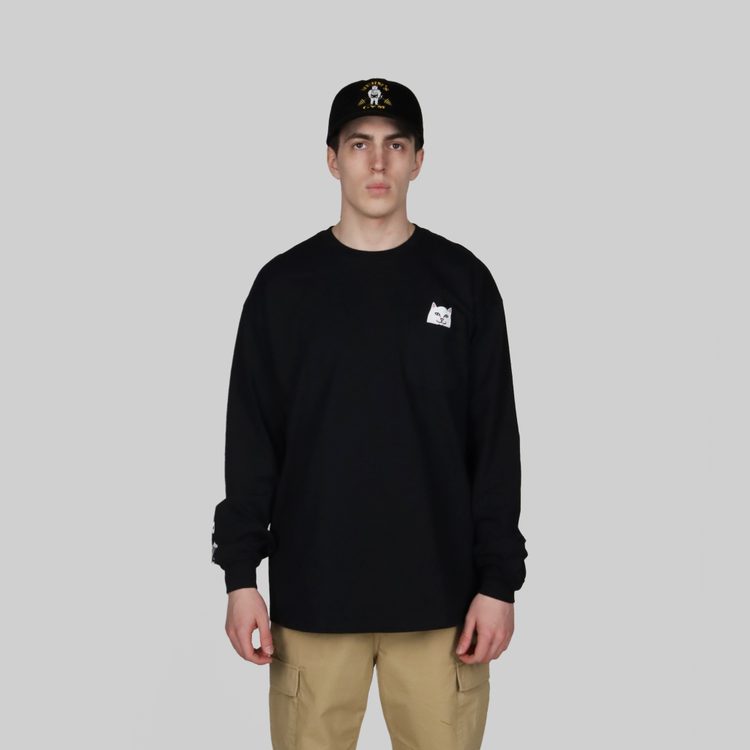 Лонгслив мужской Ripndip Lord Nermal Pocket артикул:RND1416 - купить в магазине Дайс