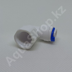 Фитинг QT-14A угловой 1/4"(f) x 1/4"(ВР)