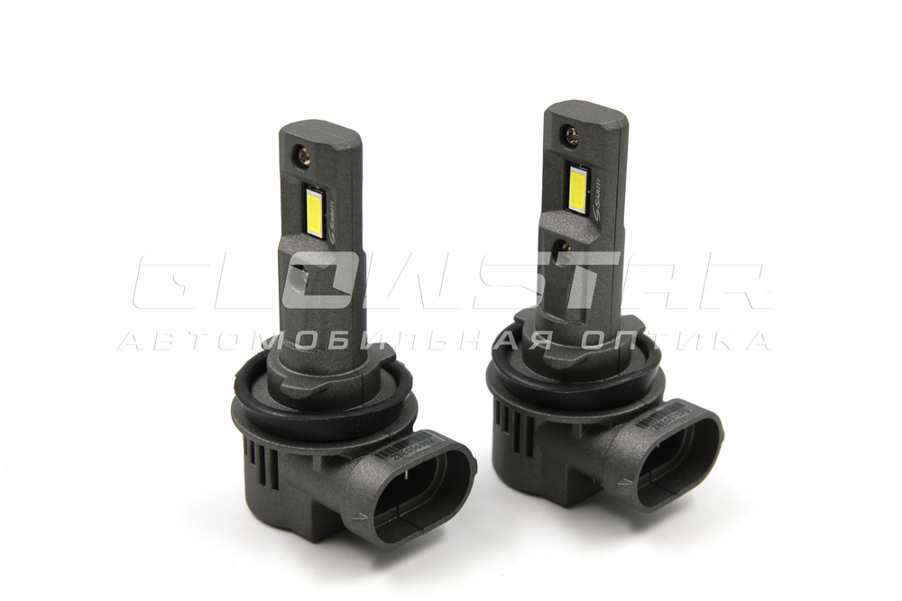 Cветодиодные лампы H8/H9/H11/H16 Sariti V2 с вентилятором, 5500К, 12V, 45W Customizet-Grad (комплект, 2шт)