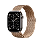 Умные часы Apple Watch Series 11 GPS + Cellular, 46mm, Natural Titanium Case with Gold Milanese Loop