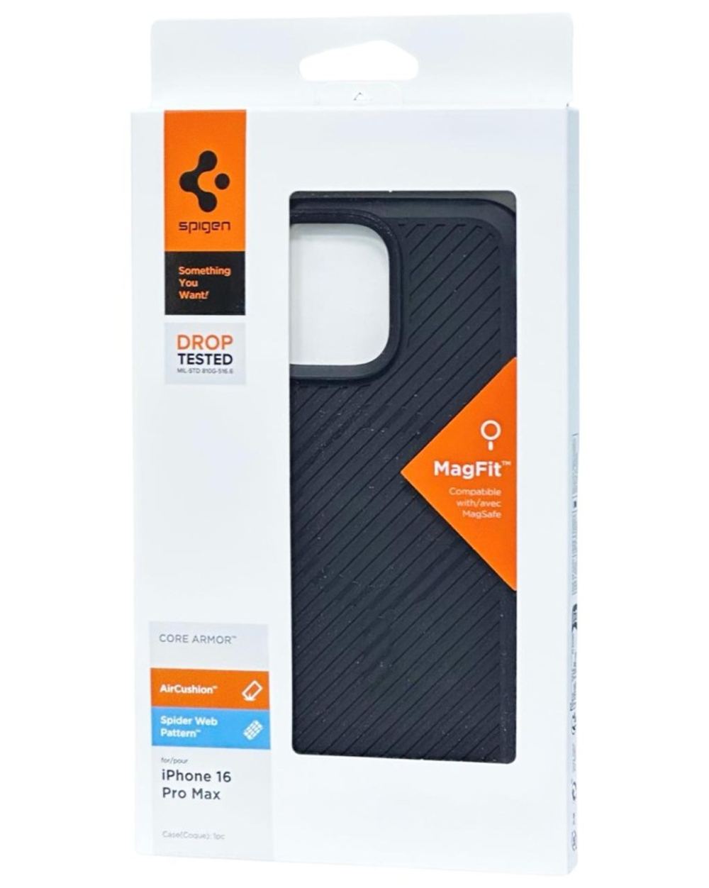 Накладка для i-Phone 16 Pro Max 6.7" Spigen Core Armor MagSafe (ACS08024) матовый черный