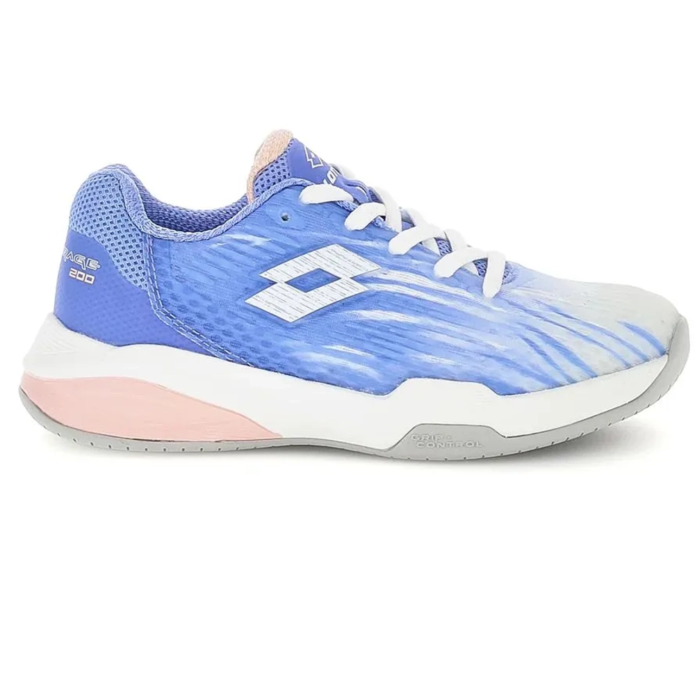 Детские теннисные кроссовки Lotto Mirage 200 II PRT ALR JR - serenity blue/all white/perfume rose