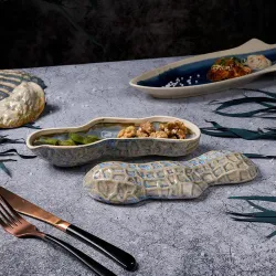 Блюдо для подачи 22,7*6,5 см h7,5 см 195 мл с крышкой Groundnut Northern Blue Frutti di Mare [1]