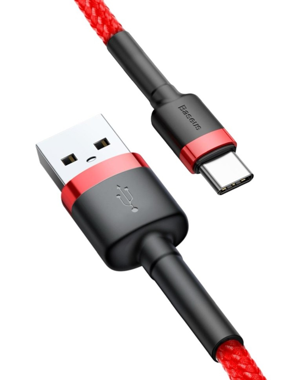 Usb Кабель-зарядка TYPE-C Baseus Cafule 3A 1м (CATKLF-B09) красный