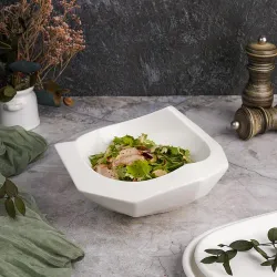 Салатник 725 мл d 25 см h9/7 см Nut Shell белый фарфор P.L. Proff Cuisine [2]