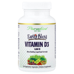 Paradise Herbs, Earth's Blend®, витамин D3, 90 вегетарианских капсул