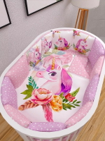 Комплект постельного белья 17-ти предметный "AmaroBaby" (подушечки), Unico Dream, розовый сатин