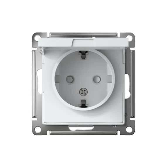 Розетка с крышкой Systeme Electric AtlasDesign Белый ATN000146