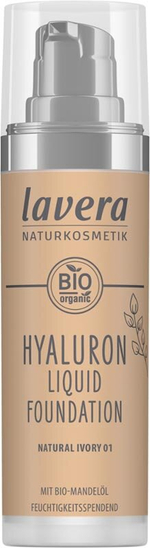 Hyaluron Liquid Foundation Natural Ivory 01 Lavera Naturkosmetik, 30 мл