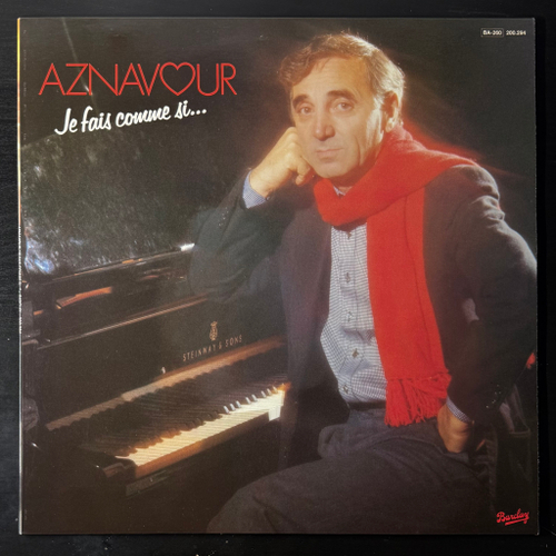Charles Aznavour ‎– Je Fais Comme Si (Франция 1981г.)