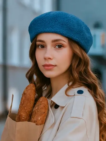 Берет из букле