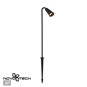 Светильник грунтовый 1*GU10 371061 черный BELL Novotech
