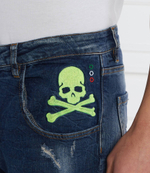 Джинсы Skull&Bones Philipp Plein - голубой(MDT3678 PDE004N)