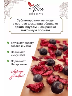 Подарочный набор шоколада с вишней и смородиной