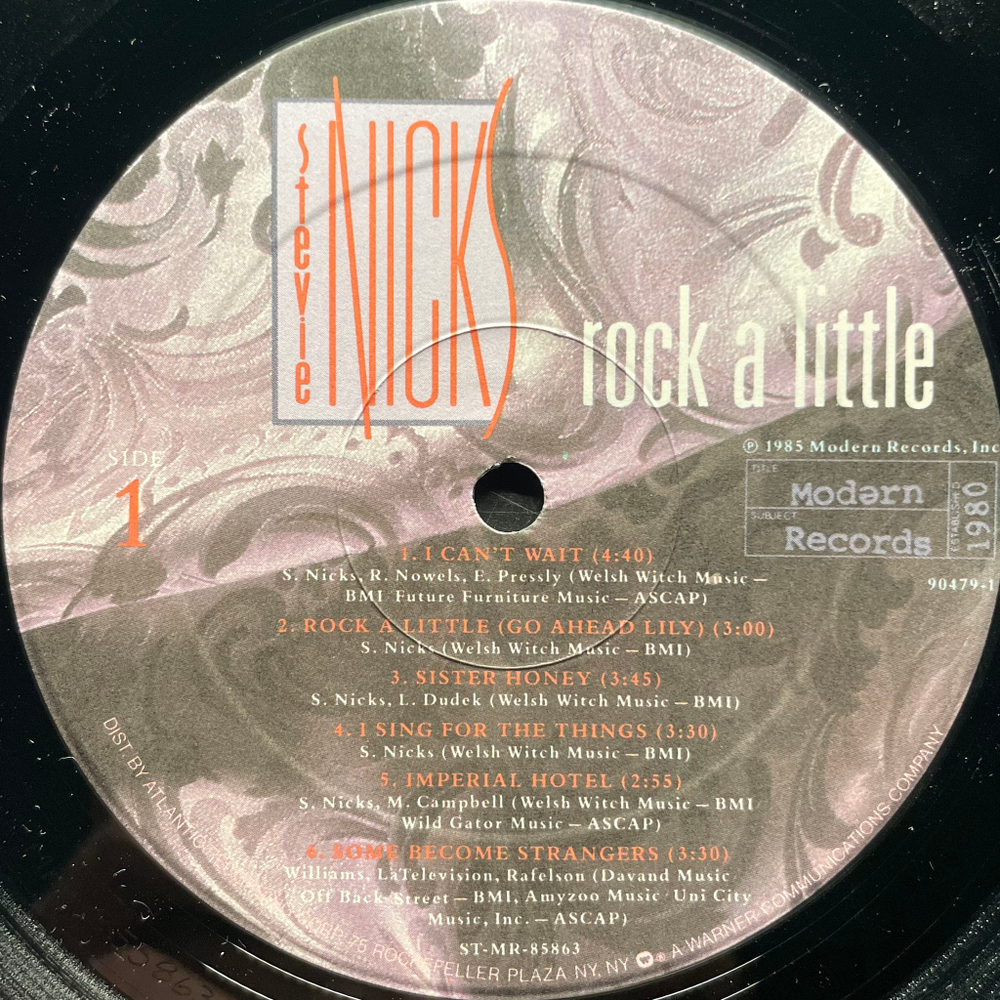 Stevie Nicks - Rock A Little (США 1985г.)