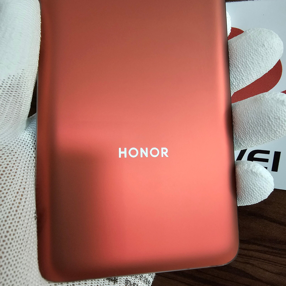 Крышка для Honor View 30 Pro (заднее стекло) "хорошее качество" цвет: оранжевый