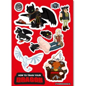 Набор стикеров "HTTYD"