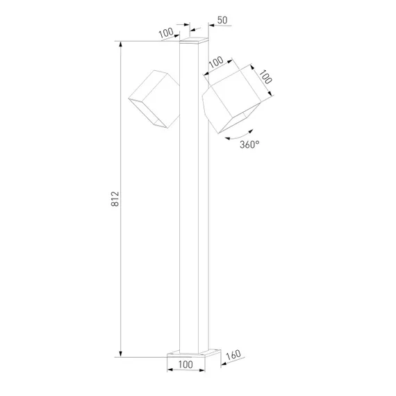 Наземный светильник Fjord 35195/F Elektrostandard