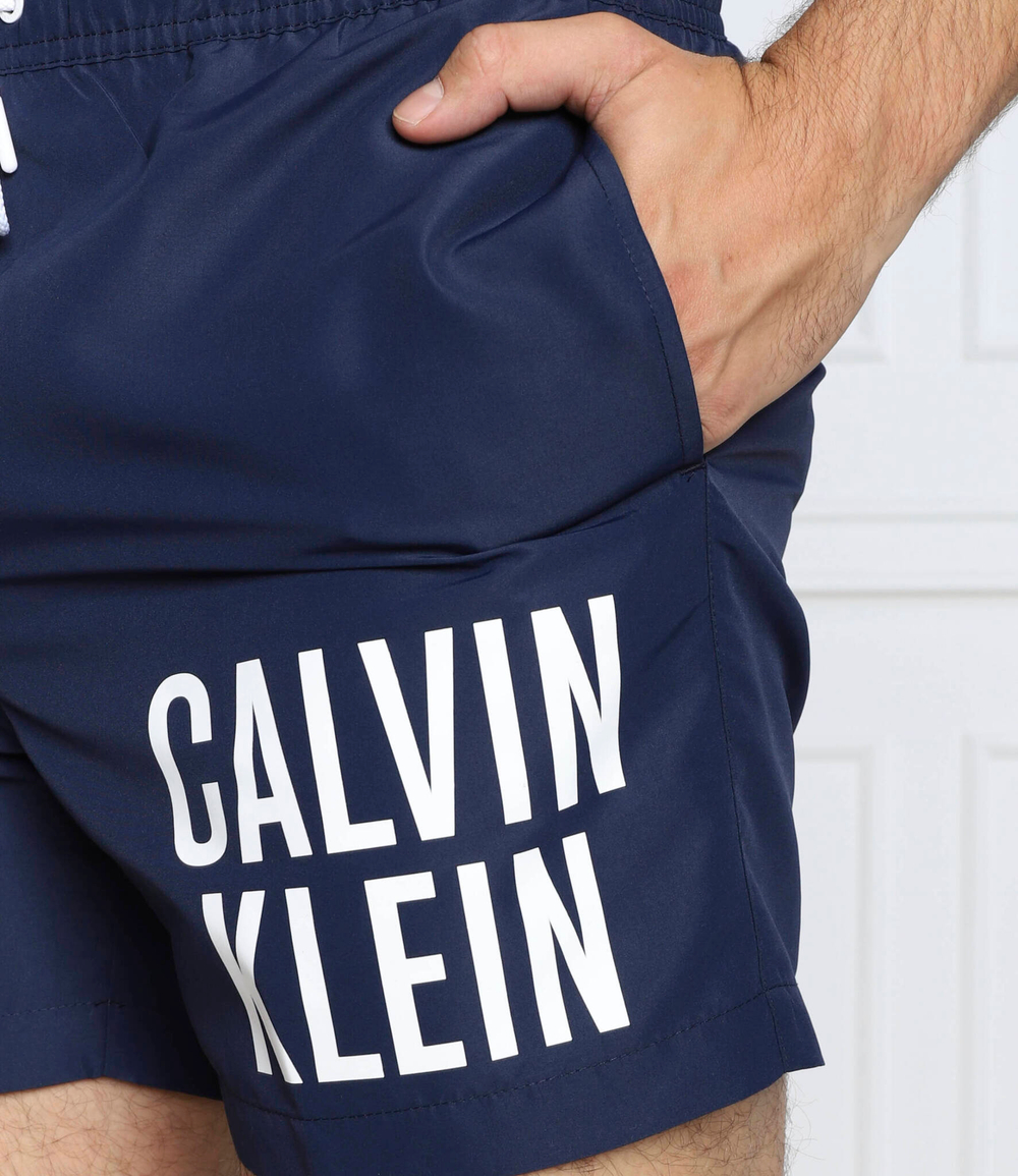 шорты для плавания Calvin Klein Swimwear - темно-синий(KM0KM00702)