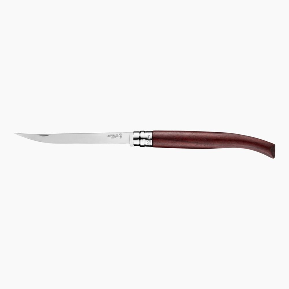 Нож туристический филейный Opinel №15, нержавеющая сталь, рукоять бубинга