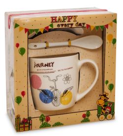 MUG-203/2 Кружка с ложкой «Мое путешествие»