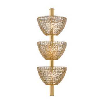 Corbett Davos Wall Sconce, 27 cm, Vintage Brass