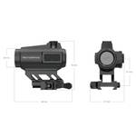 Коллиматорный прицел Vector Optics Maverick-II Plus 1x22 DB (закрытый, точка 2 МОА, Weaver, кратность 1х, IPX4)