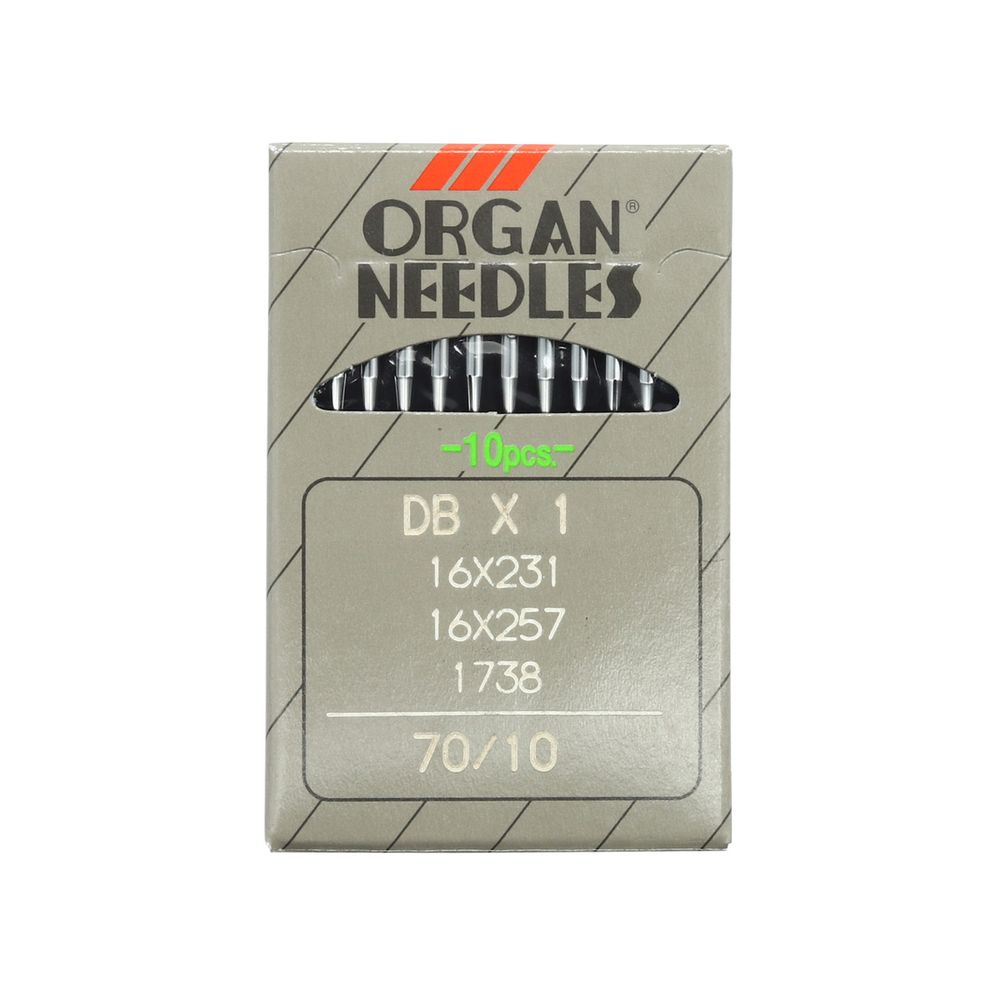 Иглы для промышленных швейных машин DBx1, №70, 10 шт, Organ