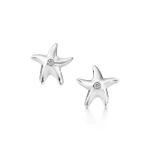 Серьги из серебра 925 с бриллиантами, Tiffany💠В виде морских звёзд. В наличии