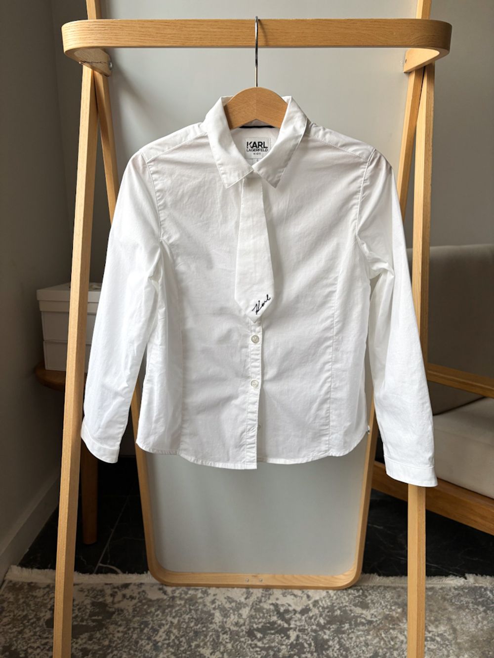 Хлопковая рубашка Karl Lagerfeld, 116