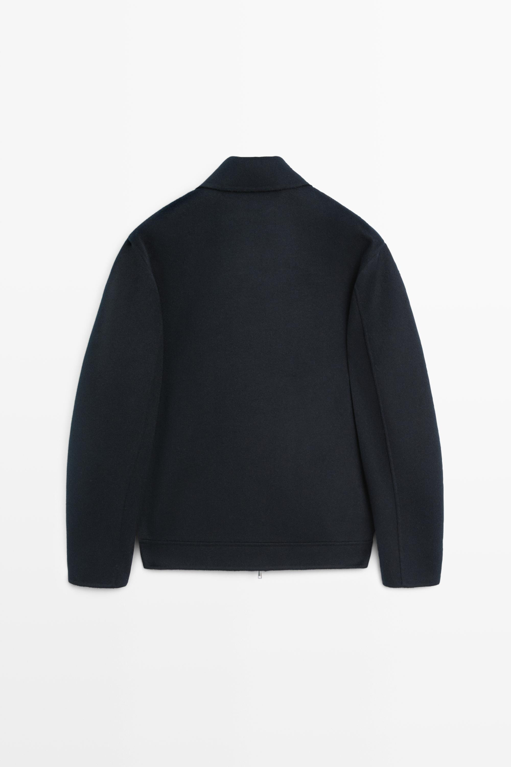 Massimo Dutti Куртка из двухслойной шерстяной ткани, глубокий синий