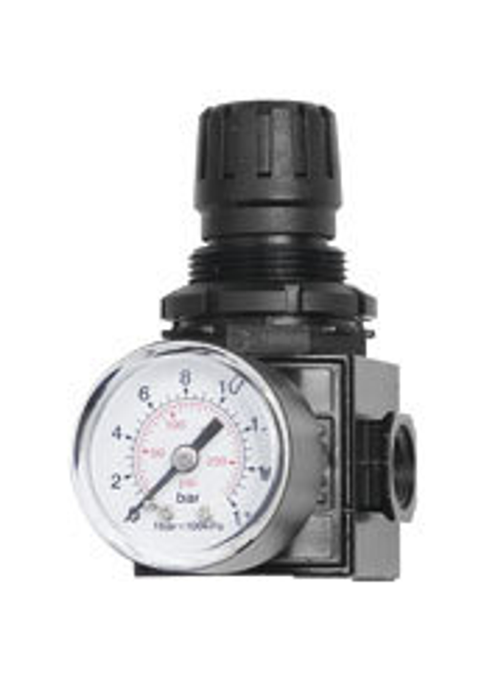 Регулятор давления воздуха 0 - 12 бар, 1/4" BSP (FF), с манометром