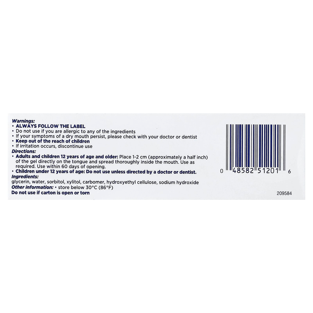 Biotene Dental Products, Гель Dry Mouth Oral Balance против сухости во рту, 42 г