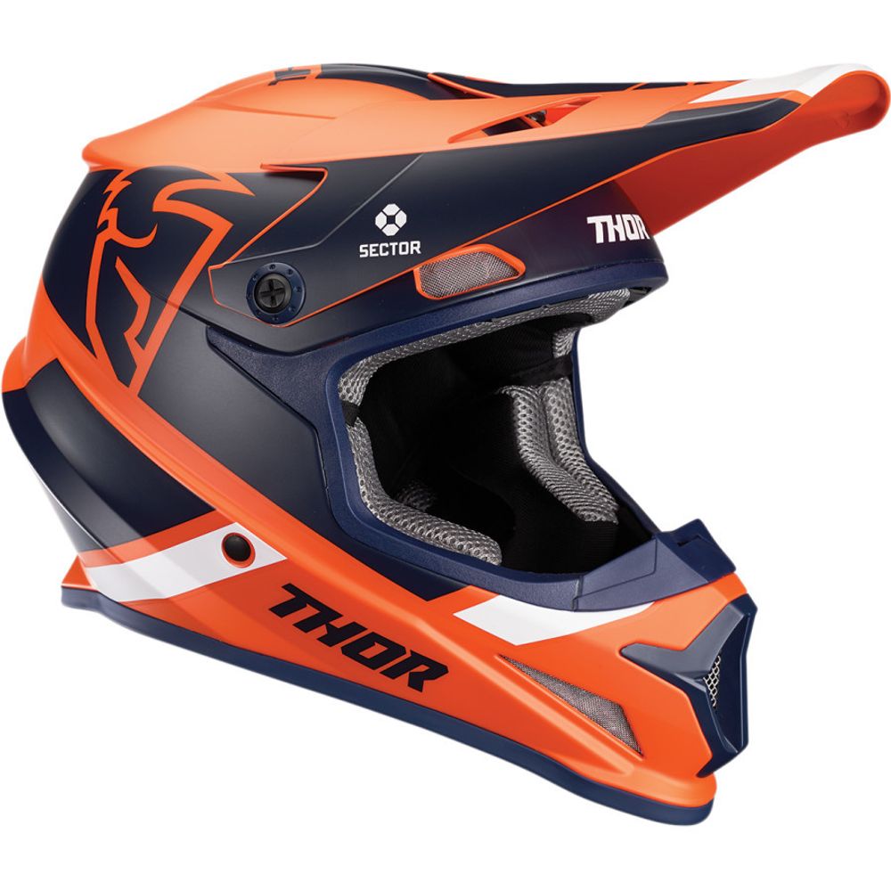 Sector Split Helmet / Оранжево-синий