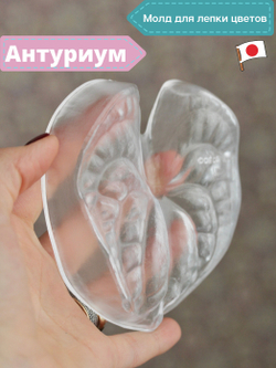 Молд пластиковый для лепки Антуриума (молд E)