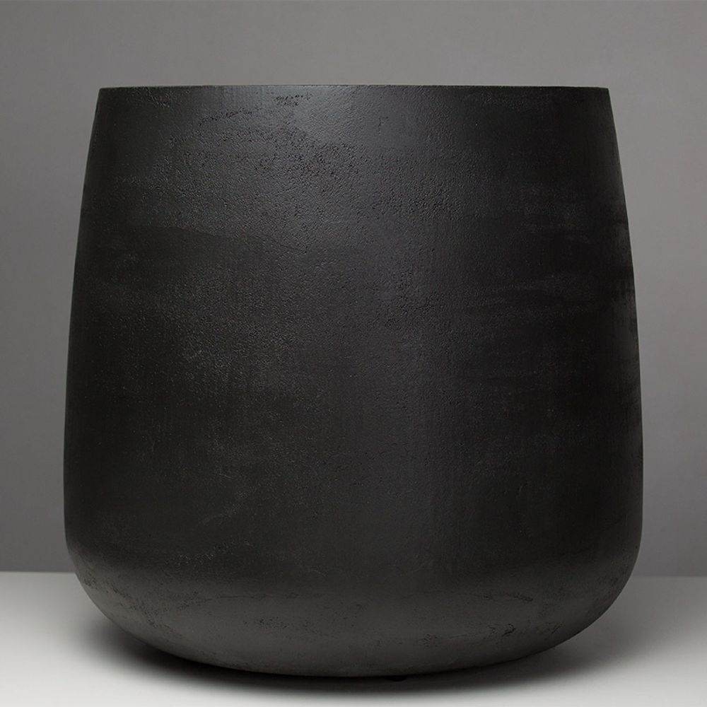 Кашпо CONE CHARCOAL D38 H41