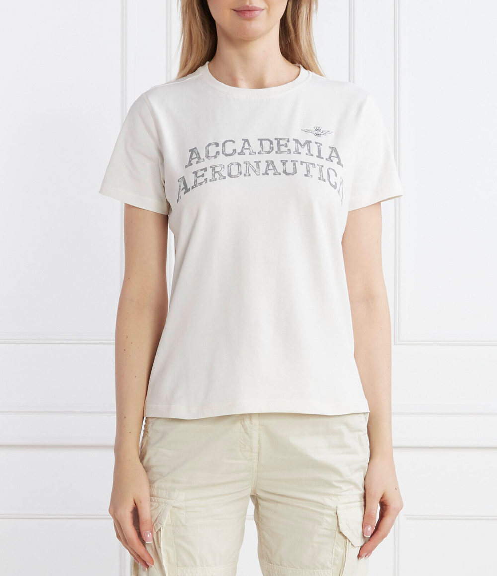Футболка Aeronautica Militare - экрю(TS2203DJ469)